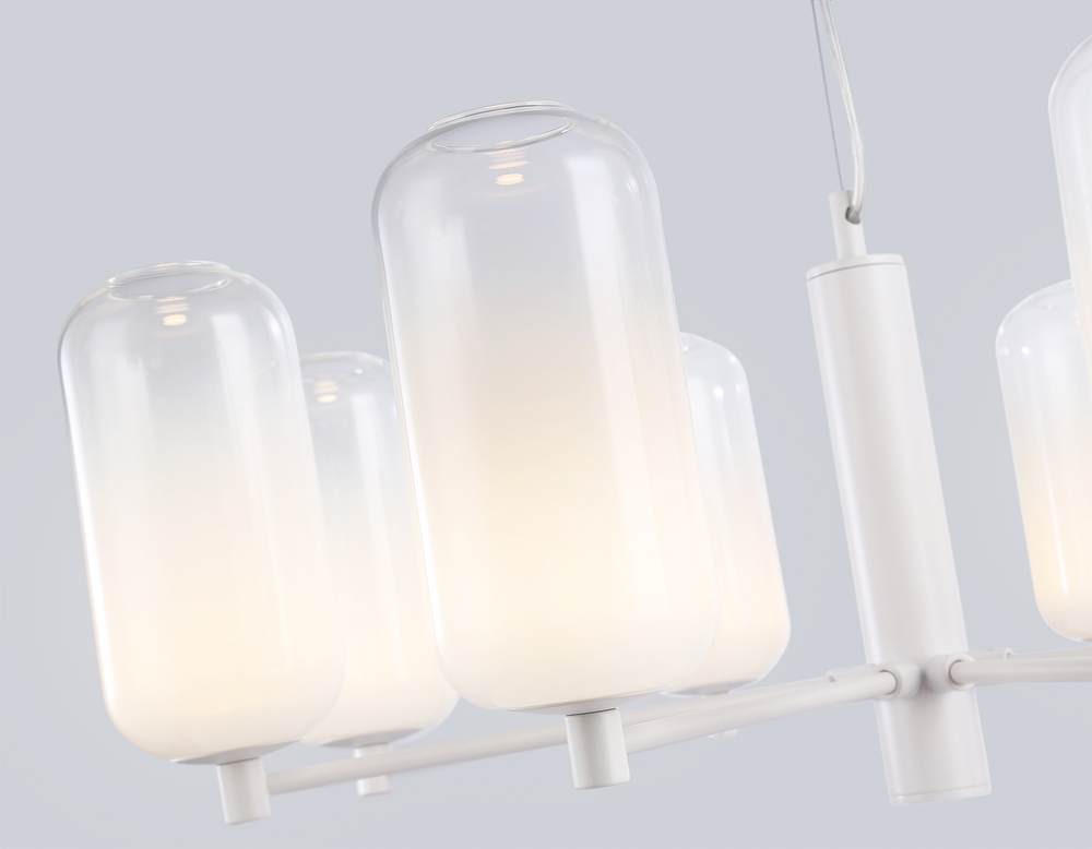 Светильник светодиодный подвесной LH11109/8 WH белый 28W 3000K D720*280