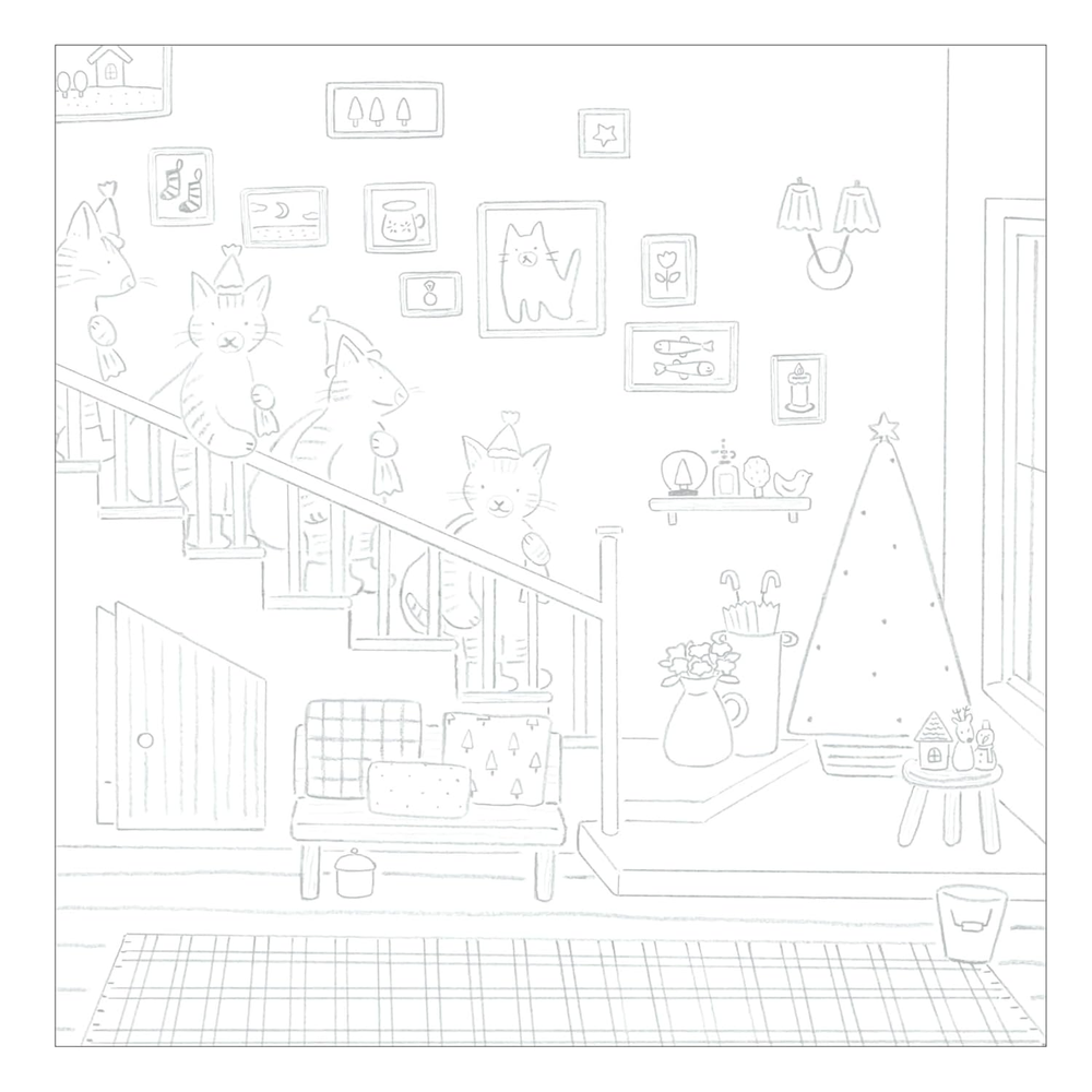 Cute life of small Happy coloring book animals in Pastel Town