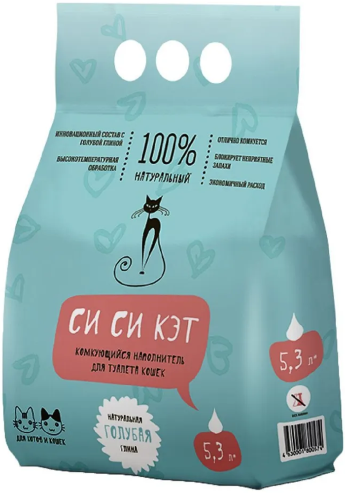 СиСиКэт Комкующийся 5,3л.*6шт.
