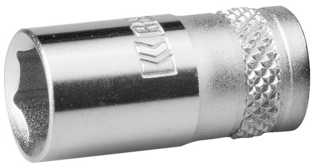 Торцовая головка KRAFTOOL "INDUSTRIE QUALITAT", Cr-V, FLANK, хромосатинированная, 1/4", 8мм