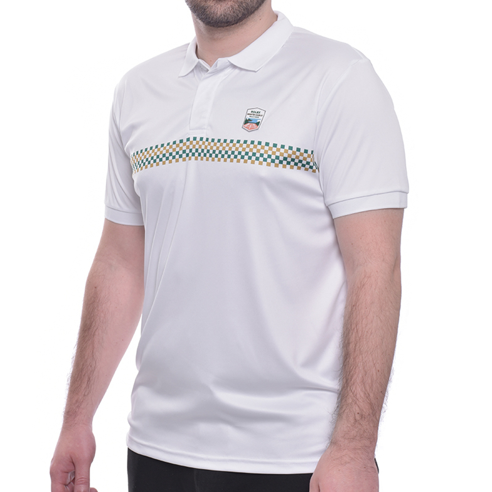 Мужское теннисное поло Monte-Carlo Rolex Masters Front Print Polo - white