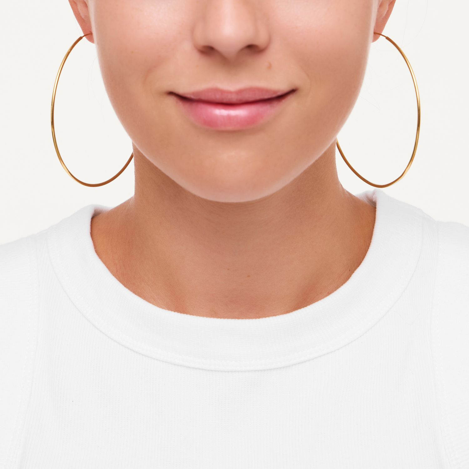 Серьги Wide Gold Congo - 7 cm