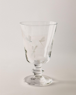 Zara Home бокал из стекла, цвет белый, 13.7 см