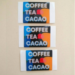 Наклейка Coffee Tea Cacao цветная (со смолой)