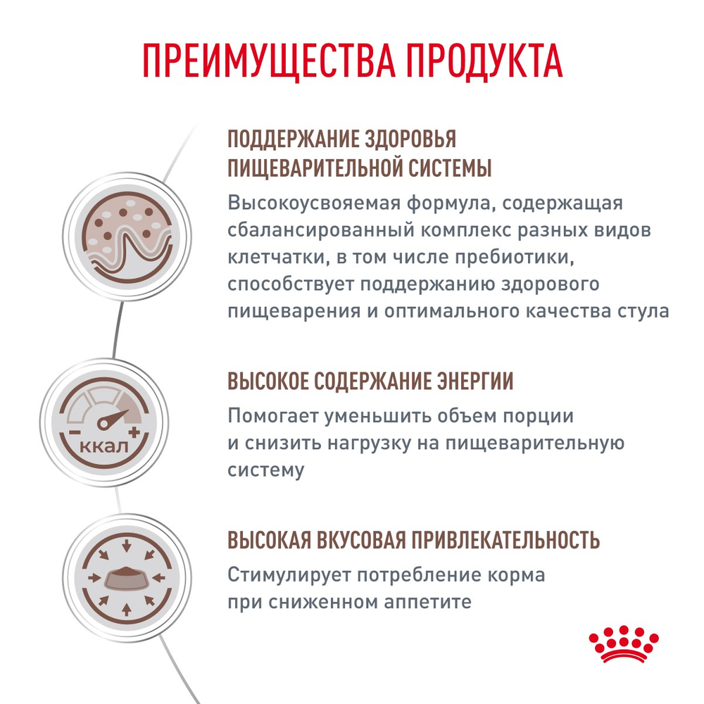 Royal Canin Gastrointestinal Гастроинтестинал Корм сухой диета для взрослых кошек при расстройствах пищеварения и в период реабилитации 2кг