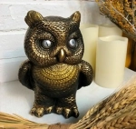 Копилка из гипса «Сова» 19см античная