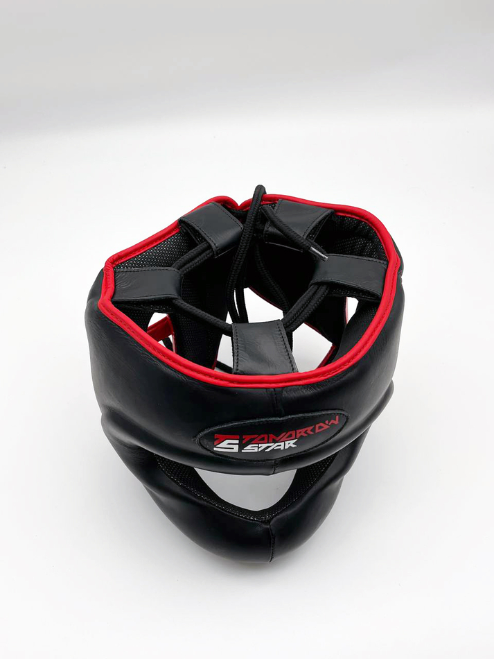 Шлем TS SPORT черно-красный с бамперной защитой  Warrior