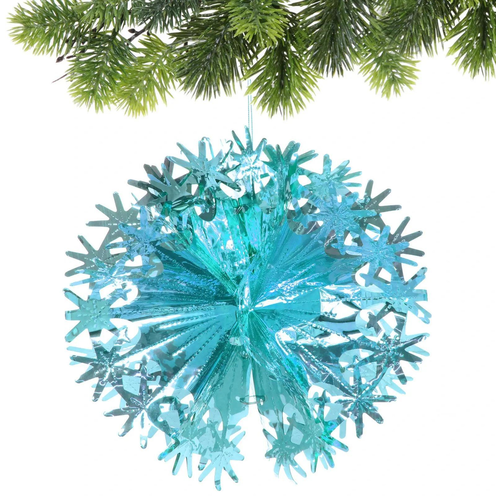 Украшение фольгированное «Волшебный шар» d-30 см, Голубой