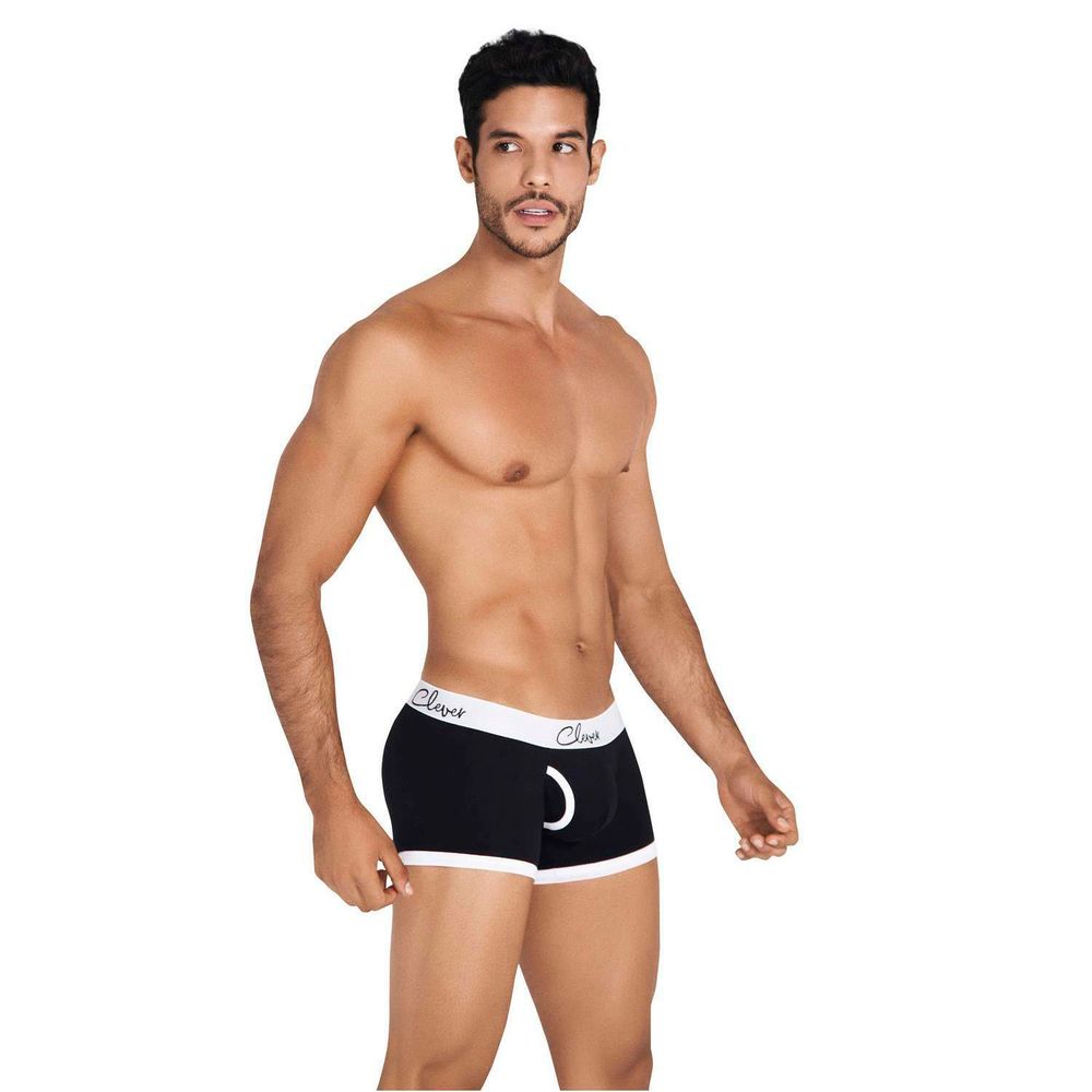 Мужские трусы боксеры черные Clever GOALS BOXER 041611