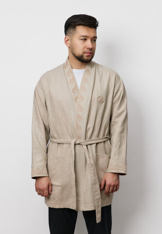 Шапан льняной OYU TOLQYN BEIGE