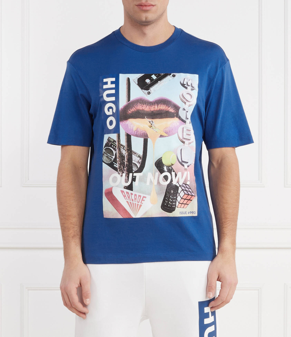 Футболка Narcado Hugo Blue - голубой(50513316)