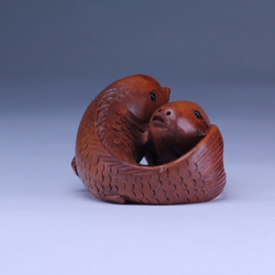 Нэцкэ Два карпа (Инь и Янь)