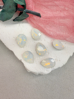 Капля Drop 14*10 мм, White opal