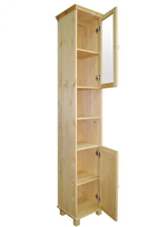 Шкаф пенал Тили двухдверный, бежевый