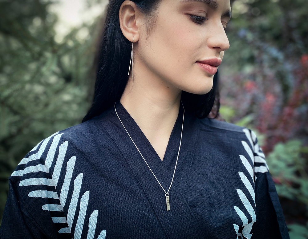 Подвеска СТИХИИ с цепочкой, серебро