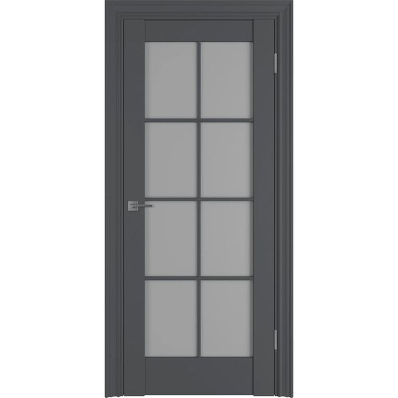 Купить Межкомнатная дверь ПЭТ Witon 01R Grey остеклённая