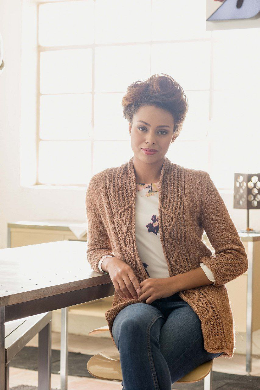 Описание по вязанию кардигана спицами "Miranda"