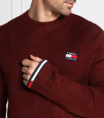 свитер Tommy Jeans - бордовый(DM0DM15065)