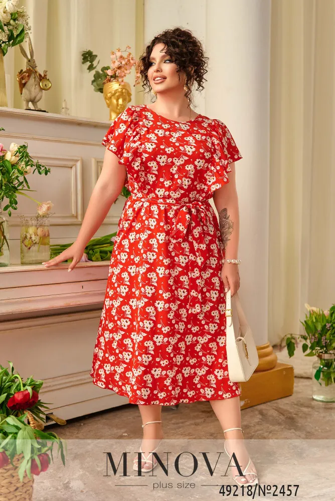 Платье 2457-красный Minova