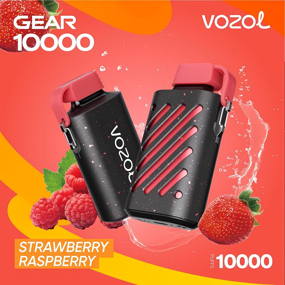 VOZOL GEAR 10000 - Strawberry Raspberry (5% nic)