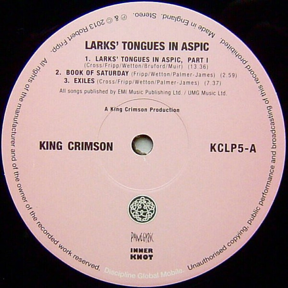 King Crimson / Larks' Tongues In Aspic (LP)