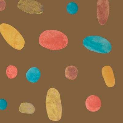 Конфетти на коричневом