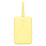 Внешний аккумулятор + Беспроводная зарядка Baseus Magnetic Mini iP Edition C+L+Qi 10000mAh 20W (MagSafe) - Lemon Yellow