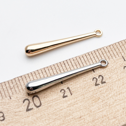 Подвеска Капля, цвет золото, размер 25*3,5 мм, цена за 1 шт