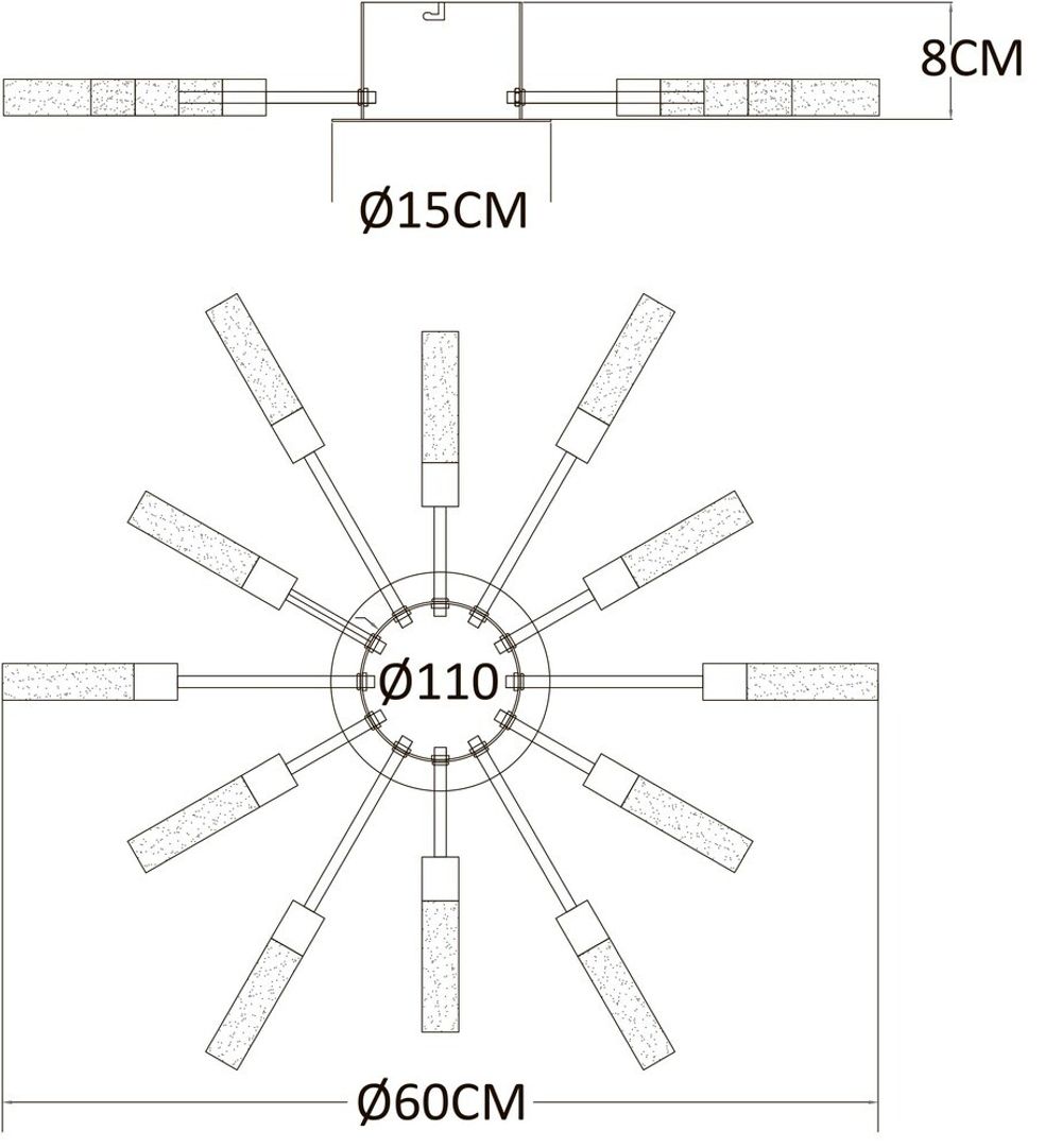 Потолочная люстра Arte Lamp MAPLE