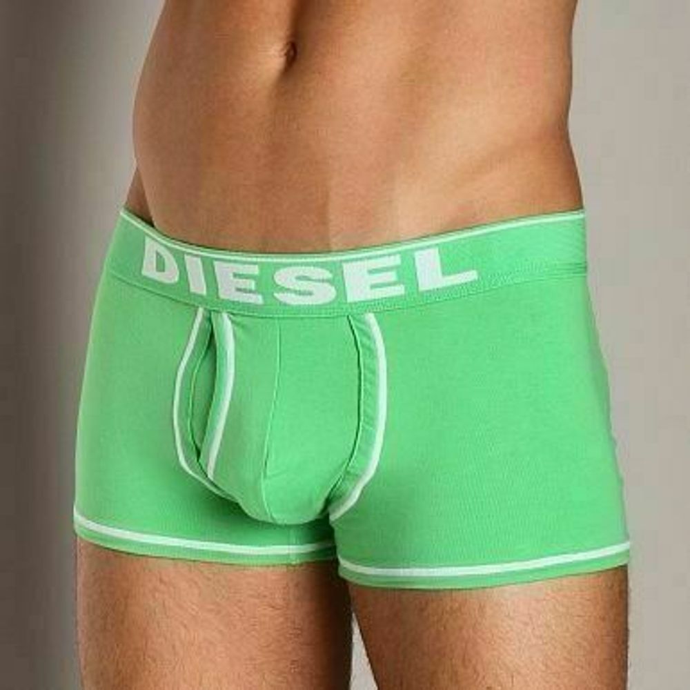 Мужские трусы боксеры зеленые Diesel Fresh and Bright Divine Boxer Light Green
