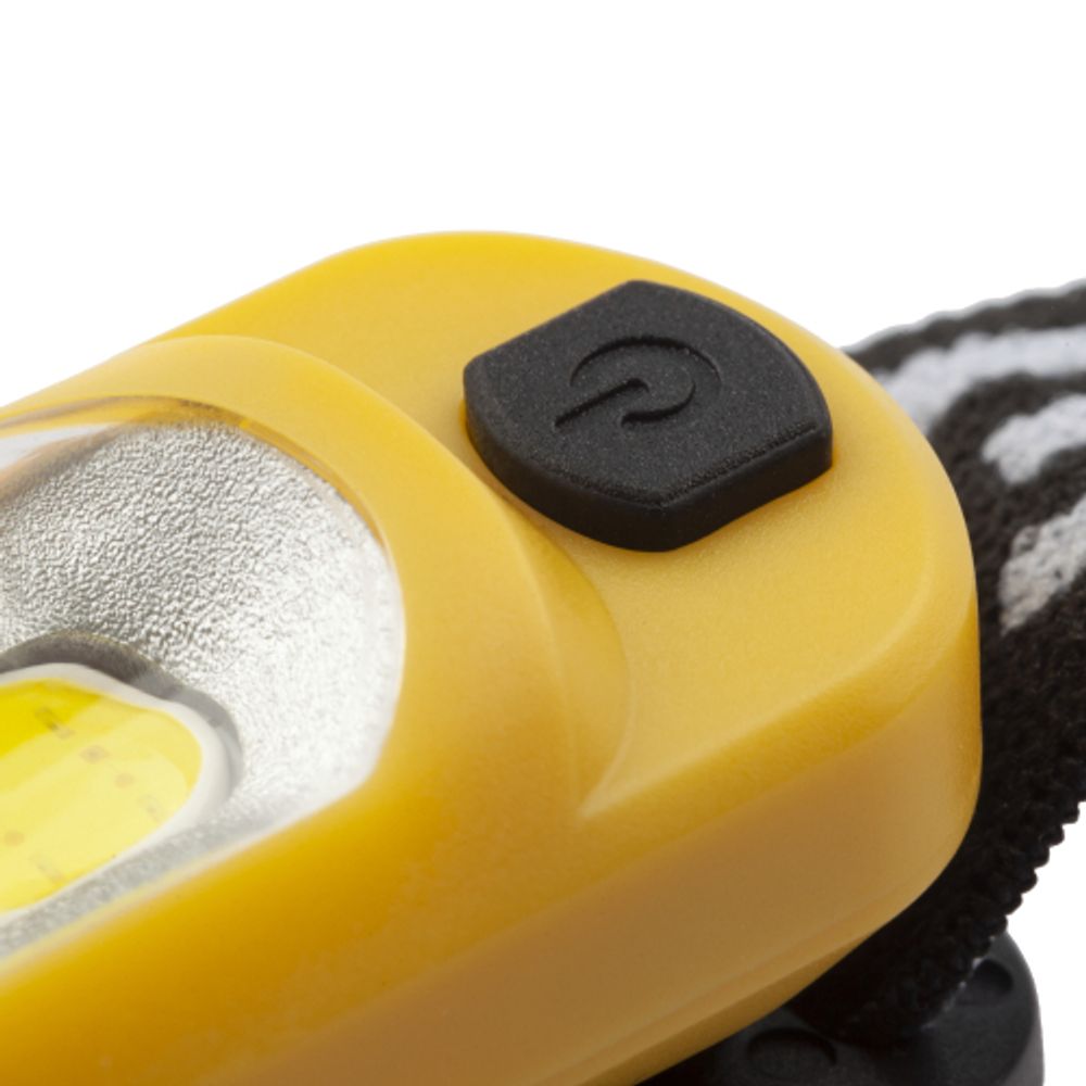 Фонарь налобный светодиодный ЭРА Рабочие Практик GA-801 аккумуляторный мощный яркий 4 режима желто-черный