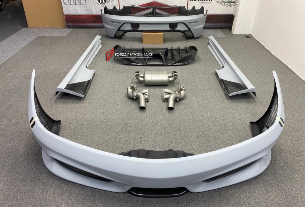 Карбоновый обвес переделка в Scuderia для FERRARI F430 Феррари