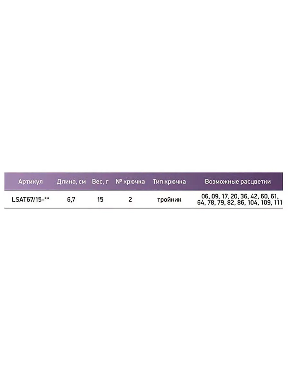 Блесна для рыбалки  Atom-LM 67мм., 15 г., 42