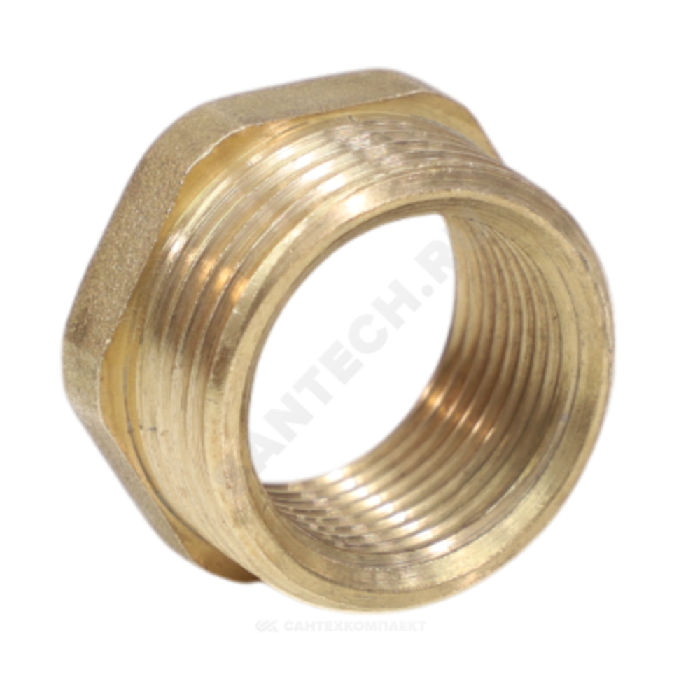 Футорка латунь Ду 32х15 (1 1/4"х1/2") НР/ВР VALFEX VF.581.L.114.012