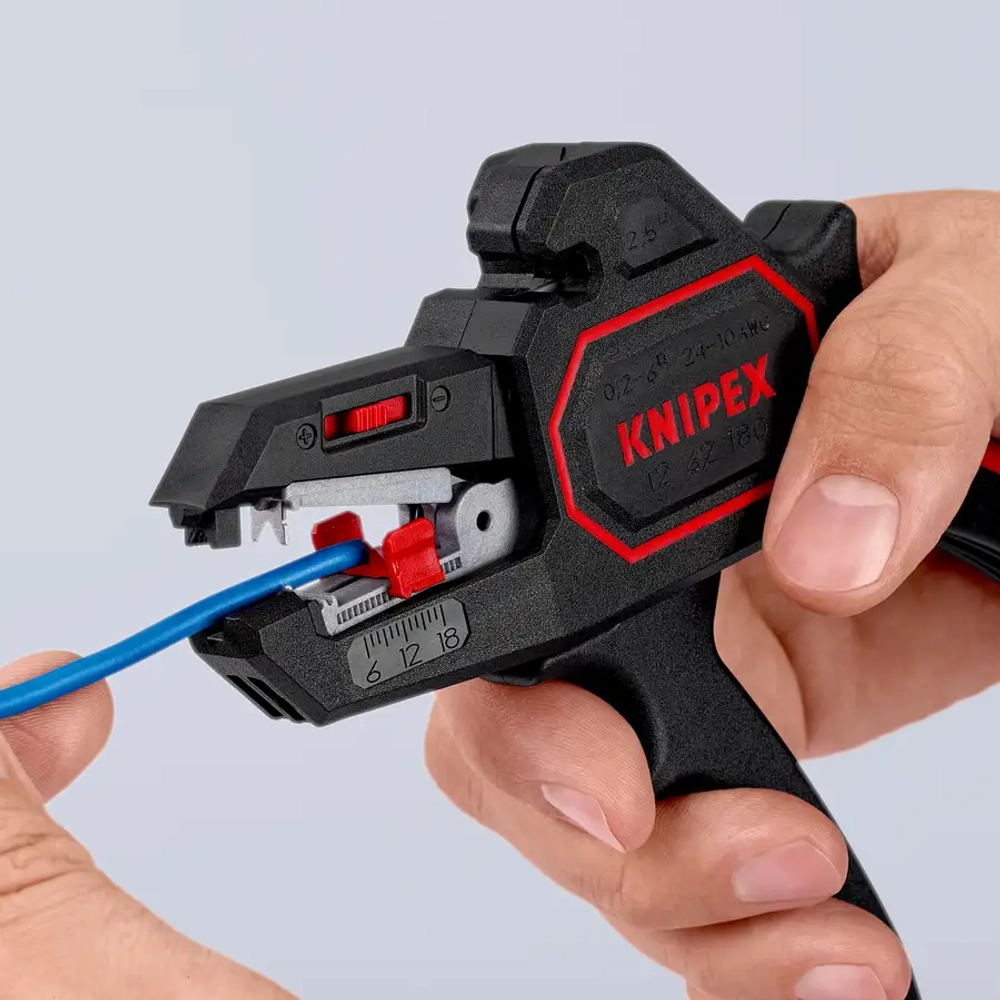 Автоматический инструмент для удаления изоляции 180 мм Knipex 12 62 180 SB