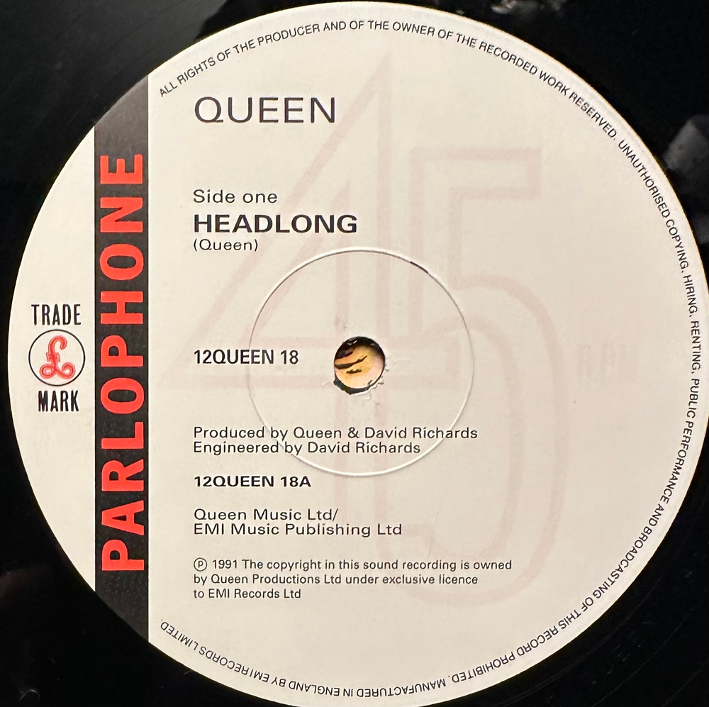 Queen- Headlong (Англия 1991г.) 12", Single