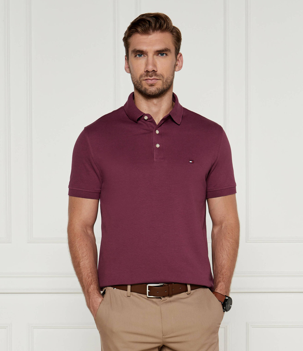 Поло Tommy Hilfiger - бордовый(MW0MW17771)