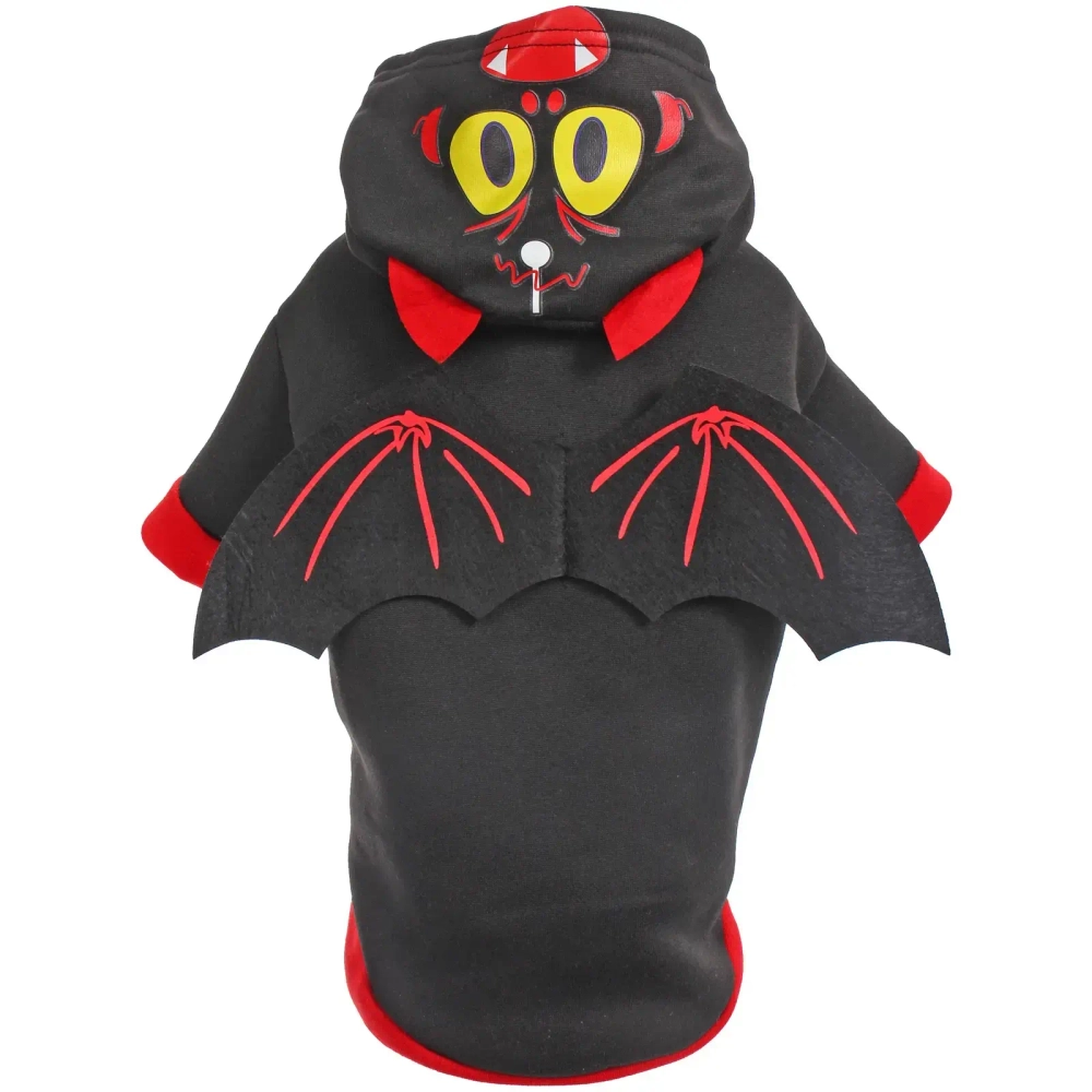 Кофта - толстовка с капюшоном для собак мелких пород «Летучая мышь», размер XL (50*40*26см)