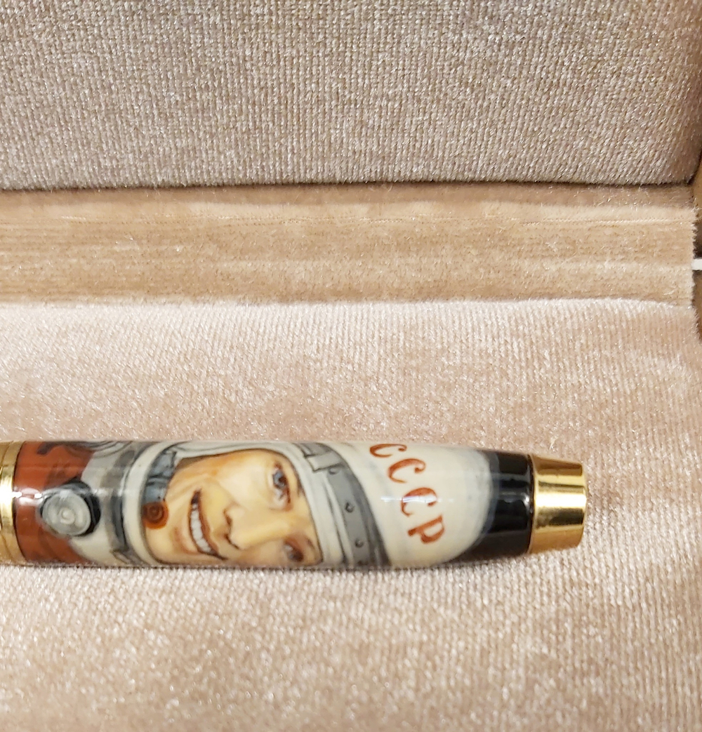 Ручка Parker с ручной росписью Палех "Юрий Гагарин"