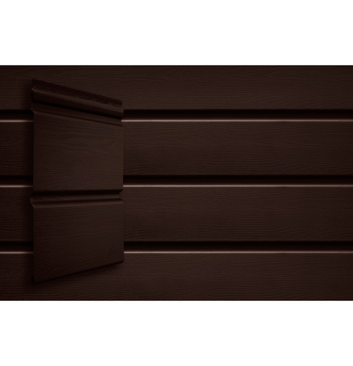 Сайдинг Grand Line Double-Брус ACRYL Тёмный Дуб