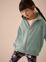 Толстовка с капюшоном на молнии для девочки Next E61-818, Светло-зеленый