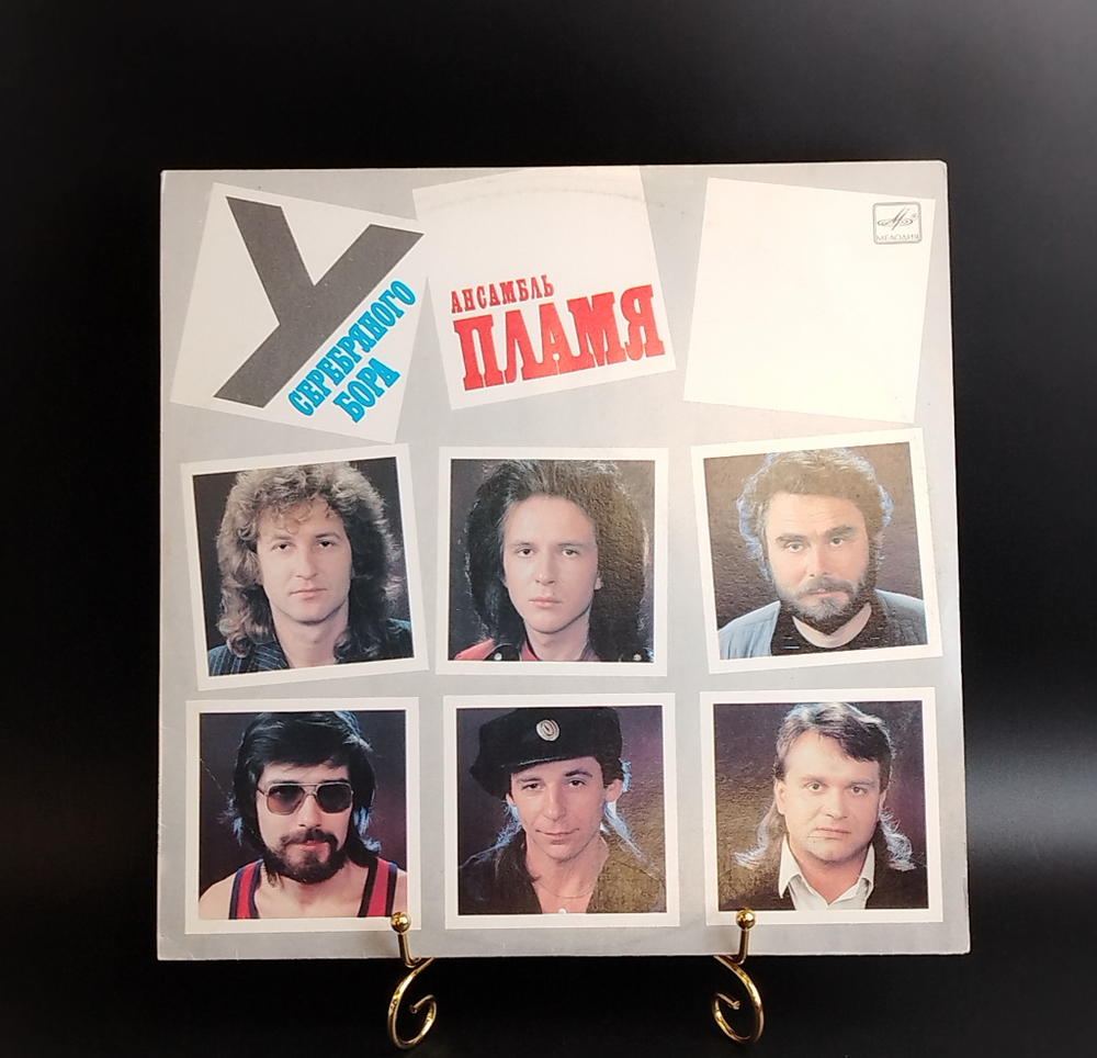 LP Ансамбль Пламя - У серебрянного бора. Виниловая пластинка 12 дюймов. Мелодия СССР