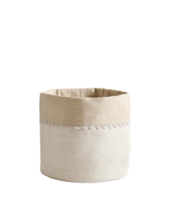 Корзина для хранения Zara Home, хлопок, бежевый, 7258/049
