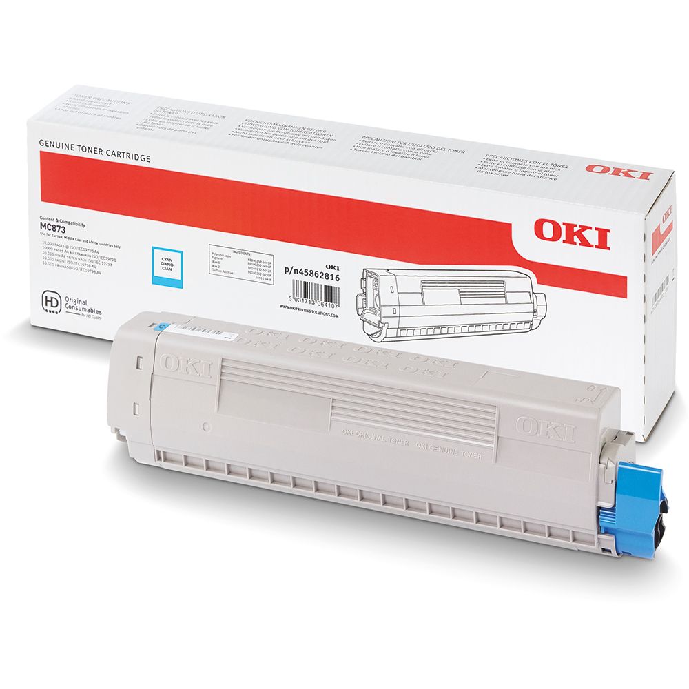 Тонер-картридж Oki MC873/MC883 10K (cyan)