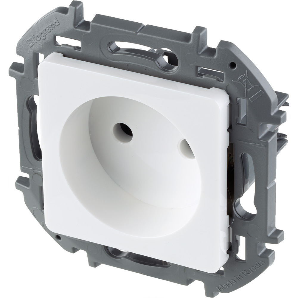 Розетка без заземления без шторок 16А 250В белый Inspiria Legrand