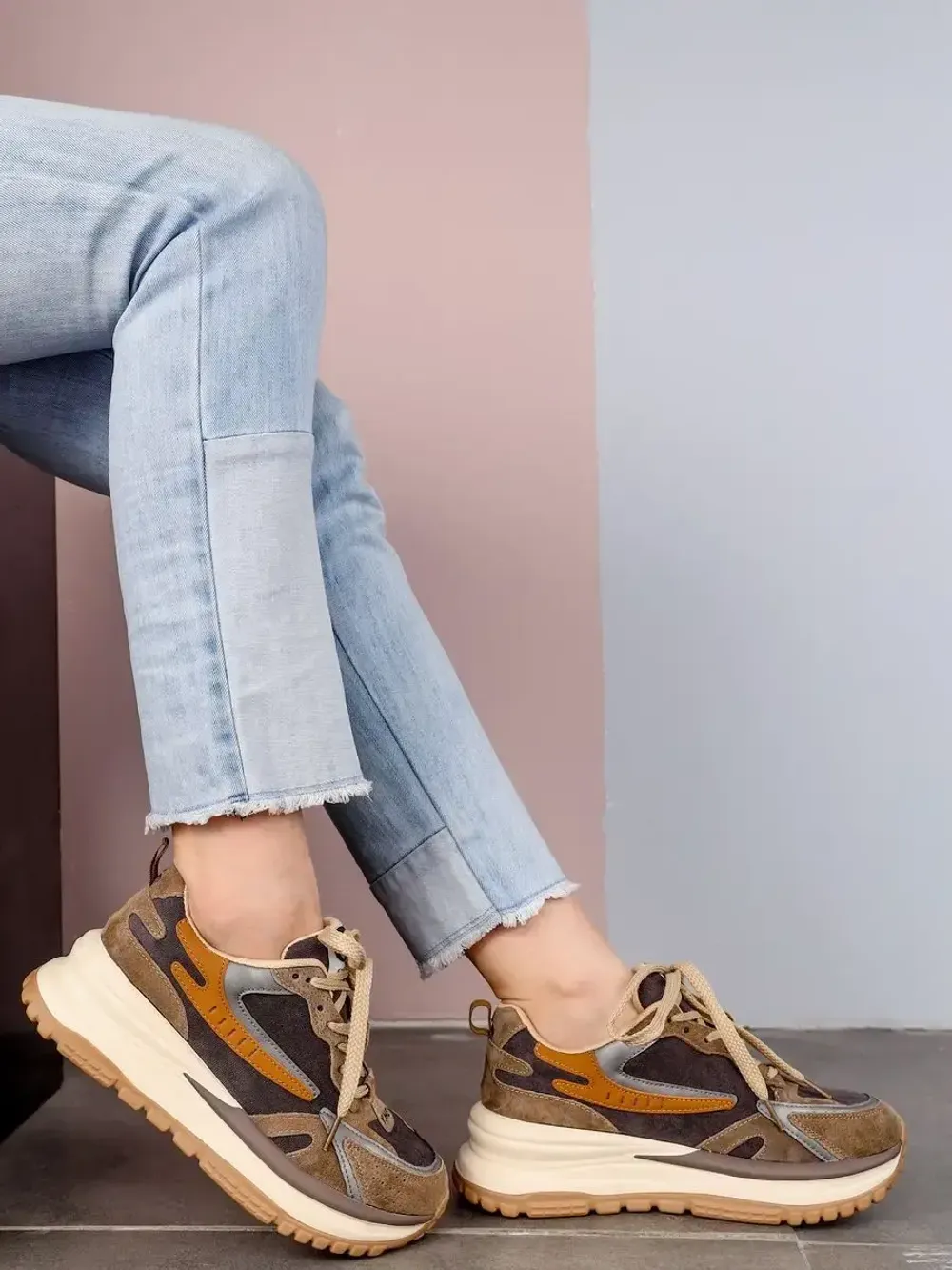 Кроссовки женские натуральная кожа