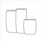 Кашпо, коллекция Concrete, форма CIGAR