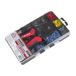 Набор наконечников с кримпером 1200пр. ARNEZI R6041103