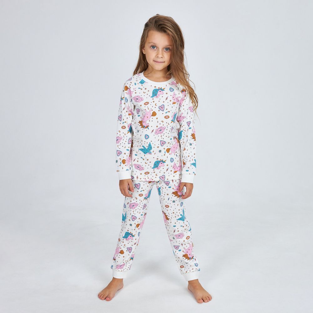 Пижама для девочки с единорогами KOGANKIDS
