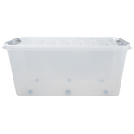 Ящик 70л с крышкой на колесах "Профи комфорт"